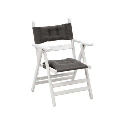Atina sandalye minderli (beyaz) - Bahçeci